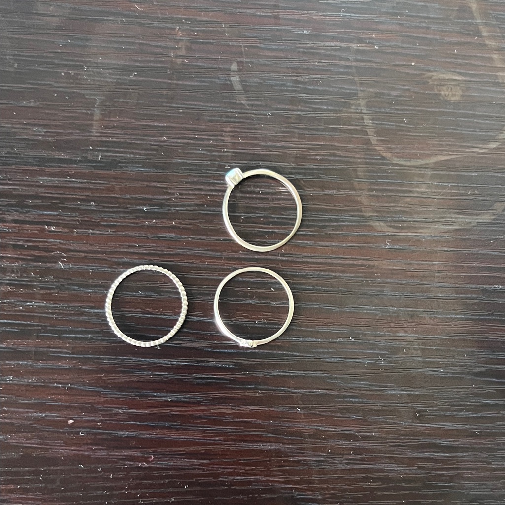 Target Silver Womens Rings Set 10$